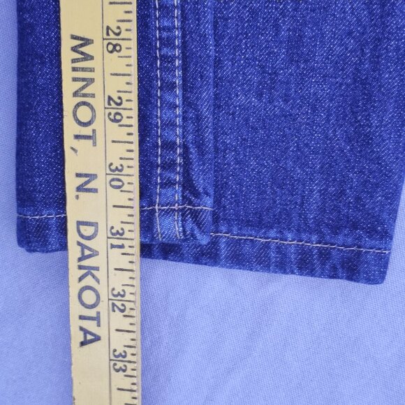 Denver Hayes jeans women's size (14) 32/30 ink blue straight leg modified waist - Picture 12 of 14